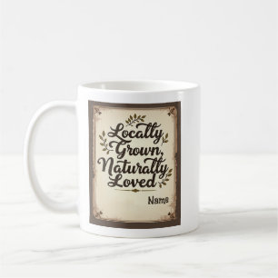 Caneca De Café Rustic Wall Décor Personalizado