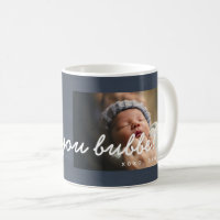 Rustic Watercolor I Love Bubbe Mug - Marinho