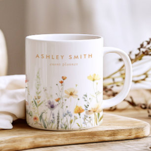 Caneca De Café Rustic Wildflower Business