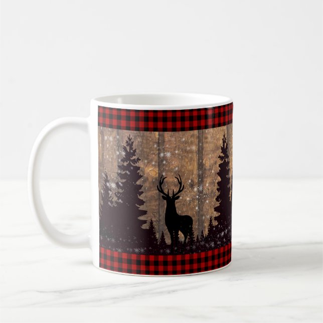 Caneca De Café Rustic Woodland Deer Mug (Esquerda)