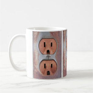 Caneca De Café Rusty com tomadas elétricas