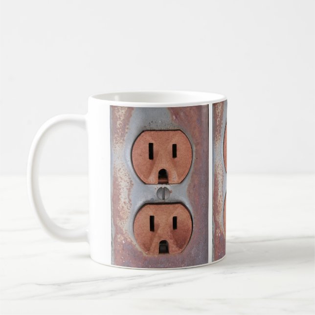 Caneca De Café Rusty com tomadas elétricas (Esquerda)