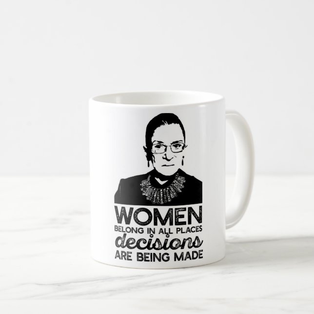 Caneca De Café Ruth Bader Ginsburg (Frente Esquerda)
