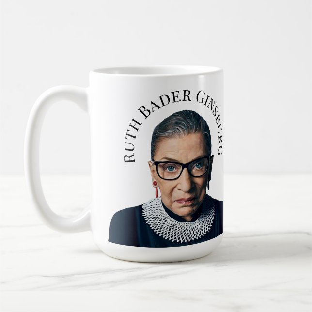 Caneca De Café Ruth Bader Ginsburg (Esquerda)