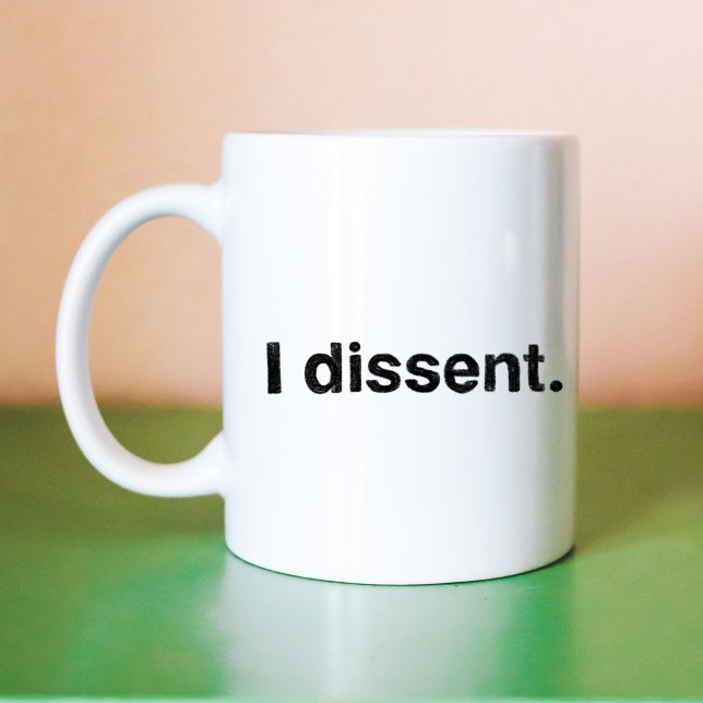 Caneca De Café Ruth Bader Ginsburg Eu Discordo RBG (Ruth Bader Ginsburg I Dissent RBG Coffee Mug)