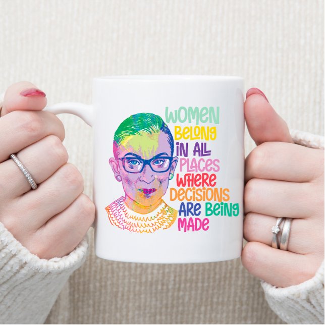Caneca De Café Ruth Bader Ginsburg Mulheres Pertencem A Todos Os  (Criador carregado)