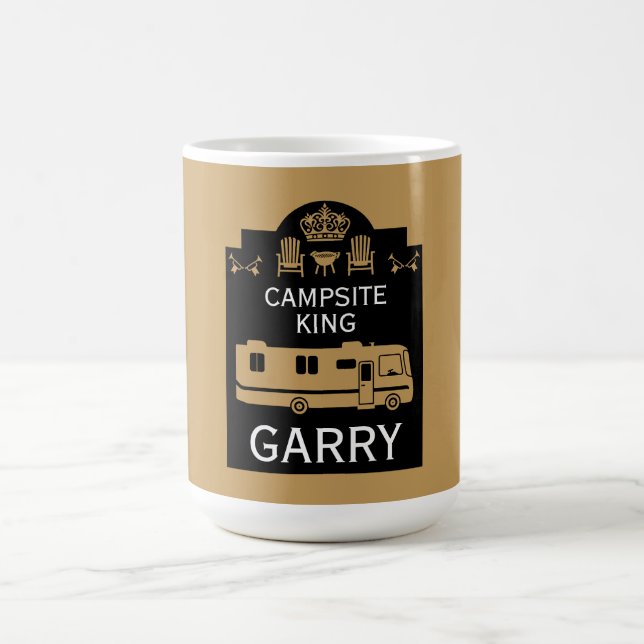 Caneca De Café RV Camping King EUA (Centro)