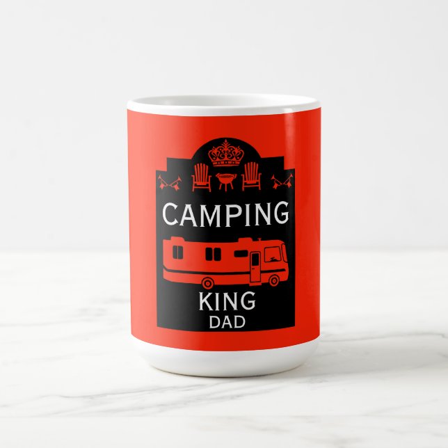 Caneca De Café RV Camping King EUA (Centro)