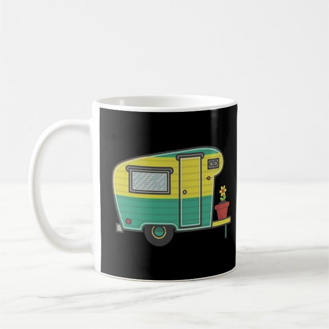 Caneca De Café RV Camping Memes, Casa é onde você estaciona, acam (Esquerda)