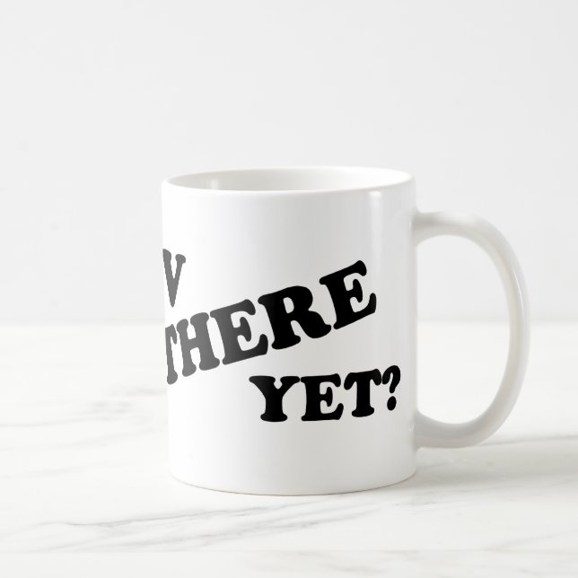 Caneca De Café RV LÁ AINDA? (branco) (Direita)