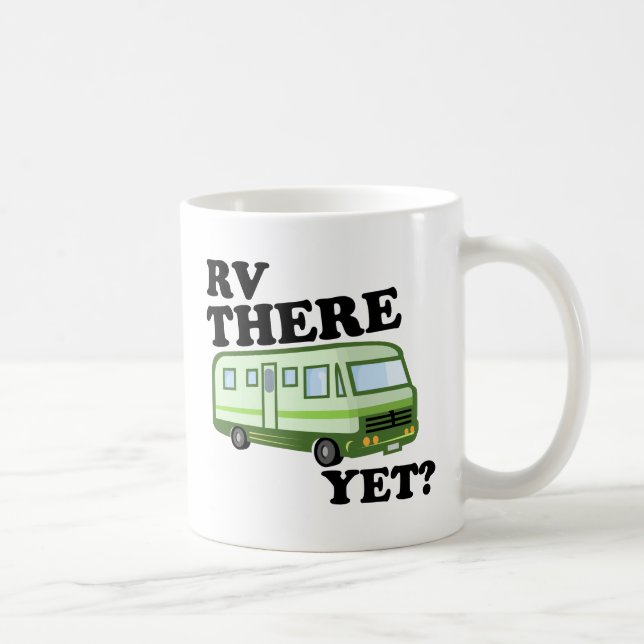 Caneca De Café RV LÁ AINDA? (verde) (Direita)