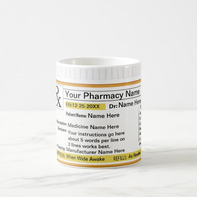 Caneca De Café RX Mug - Crie o seu (Centro)