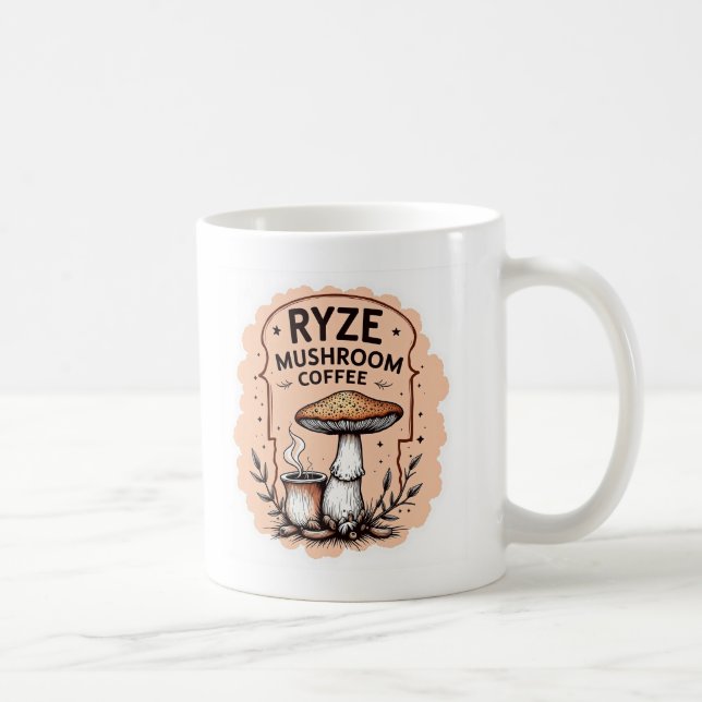 Caneca De Café Ryze café quente com cogumelo (Direita)