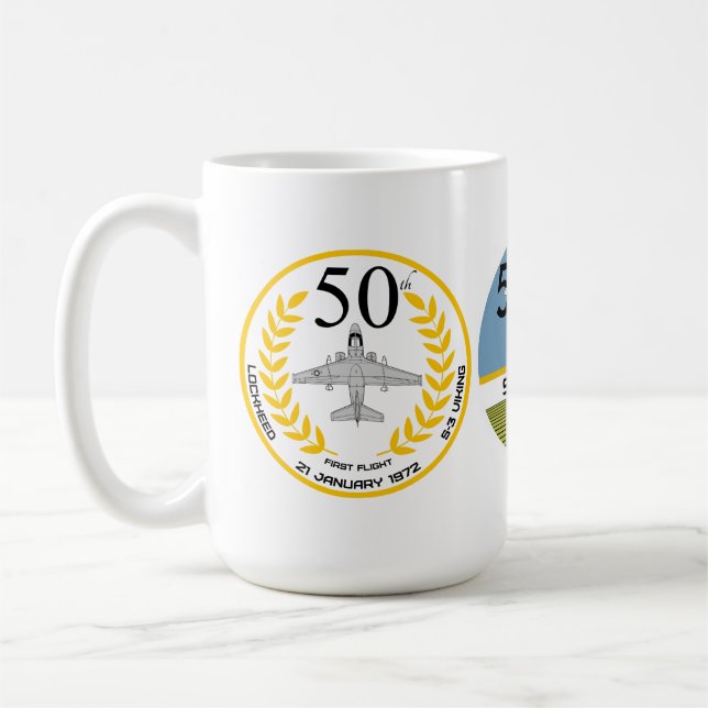 CANECA DE CAFÉ S-3 VIKING PRIMEIRO VOO 50º (Esquerda)