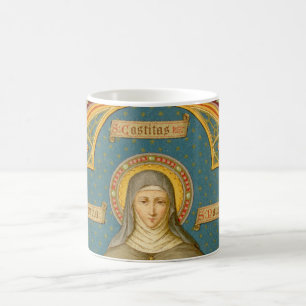 Caneca De Café S. Clara de Assis & Pergaminhos de Votos (SAU 027)