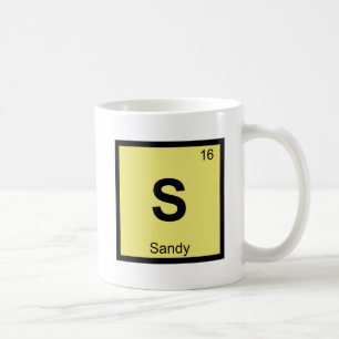 Caneca De Café S - Química de Utah Sandy Símbolo da Tabela Periód
