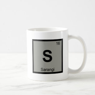 Caneca De Café S - Sarangi Música Química Símbolo da Tabela Perió