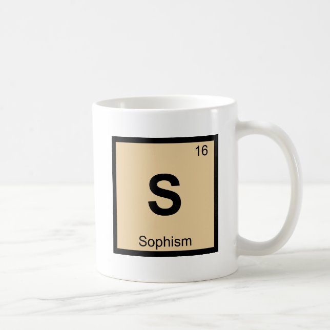 Caneca De Café S - Sofisma Filosofia Química Tabela Periódica (Direita)