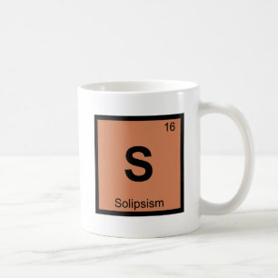 Caneca De Café S - Solipsismo Filosofia Química Tabela Periódica