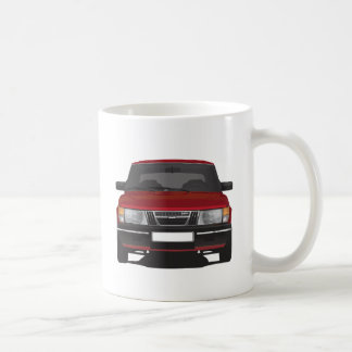 Caneca De Café Saab 900 turbo (vermelho)