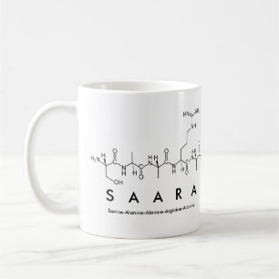Caneca De Café Saara peptide mug
