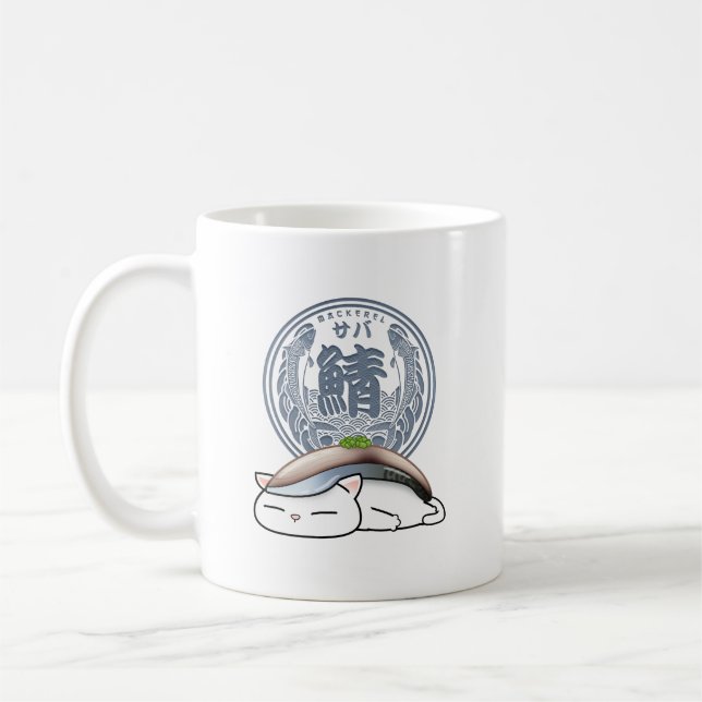 Caneca De Café Saba Mcavala Sushi Cat (Esquerda)