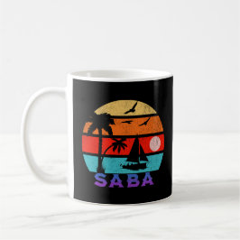 Caneca De Café Saba Retro Sunset Ocean Avô