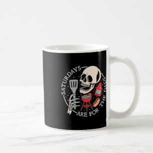 Caneca De Café Sábados São Para Os Pais Esqueleto Divertido Churr
