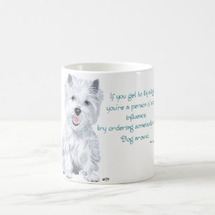 Caneca De Café Sabedoria do Westie - Influente?