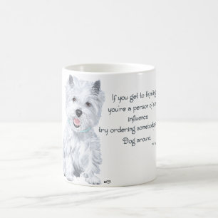 Caneca De Café Sabedoria do Westie - Influente?