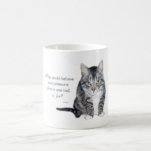Caneca De Café Sabedoria Felina - Quem acreditaria?