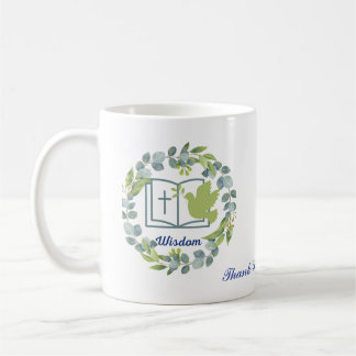 Caneca De Café Sabedoria Personalizada Verde Obrigado Mug Cup