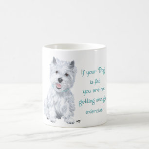 Caneca De Café Sabedoria Westie - Cachorro Gordo?