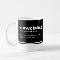 Sábio Engraçado Sewing Moderna Tipografia Café