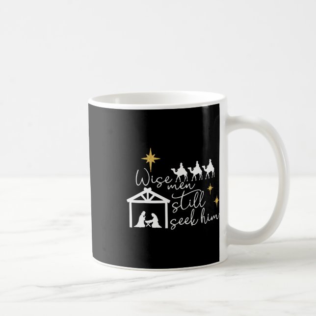 Caneca De Café Sábios Ainda O Procuram Natal Cristão Jesus (Direita)