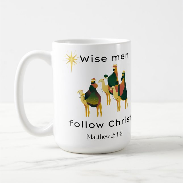 Caneca De Café Sábios seguem Cristo (Esquerda)