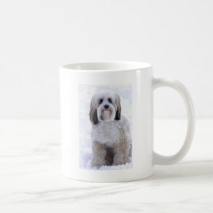 Caneca De Café Sable e branco de Terrier tibetano