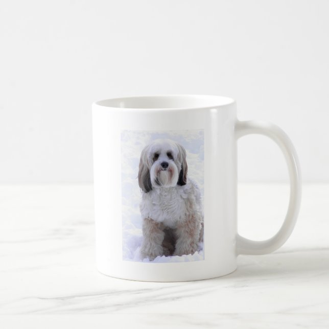 Caneca De Café Sable e branco de Terrier tibetano (Direita)