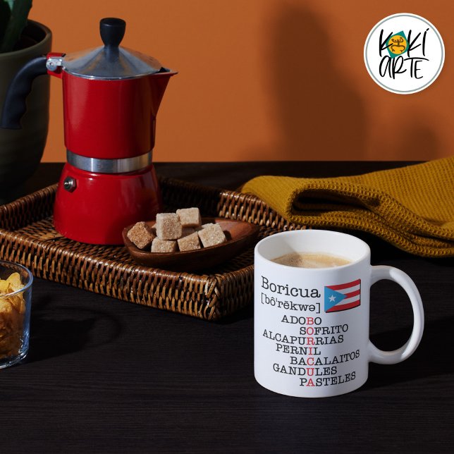 Caneca De Café Sabor Boricua (Criador carregado)