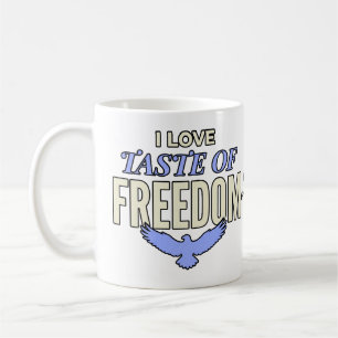 Caneca De Café Sabor Retro Patriótico da Liberdade Vintage Americ
