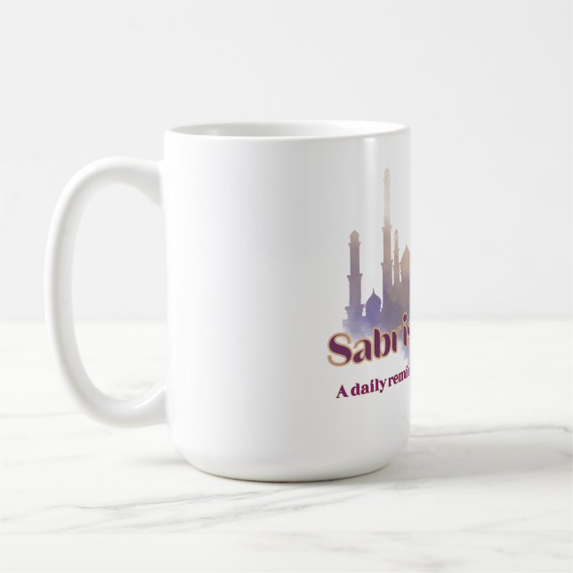 Caneca De Café Sabr é Força Um lembrete diário num mundo barulhen (Esquerda)