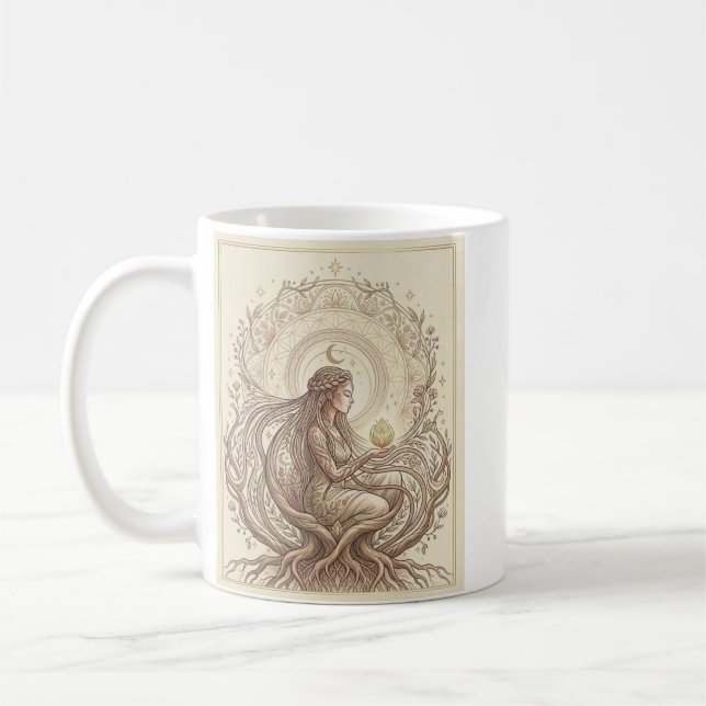 Caneca De Café Sacerdotisa da Terra (Esquerda)