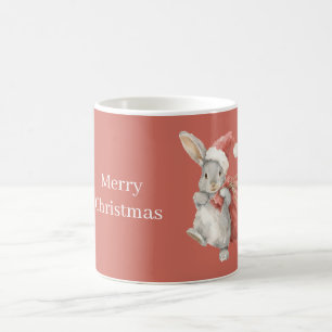 Caneca De Café Saco de Chapéu do Papai Noel Coelho Coelho de Nata