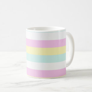Caneca De Café Saco de Corpo Cruzado com Design de Pastel com vár