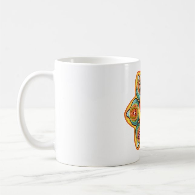 Caneca De Café Sacral Chakra Mandala (Esquerda)