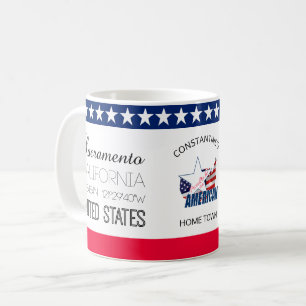 Caneca De Café Sacramento, Califórnia, elegante dos Estados Unido