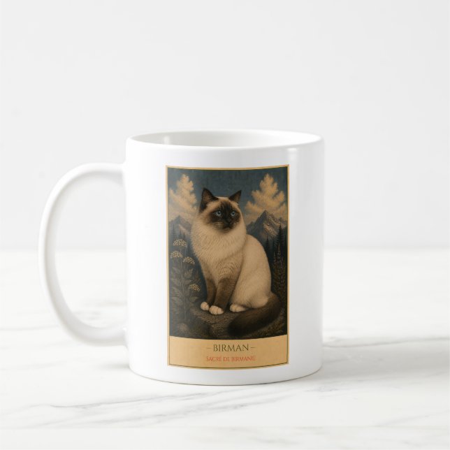 Caneca De Café Sacred Grace: Birman Cat (Esquerda)