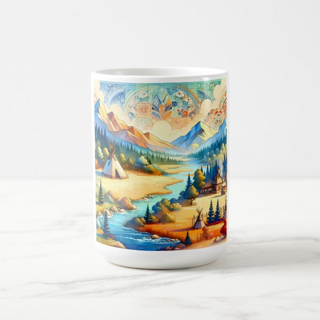 Caneca De Café Sacred Valley Symbolic Daily Ritual Design (Centro)