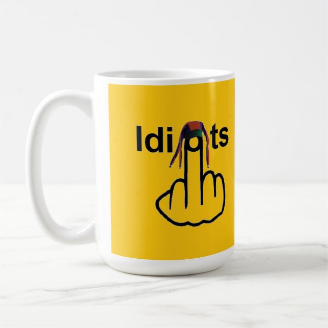 Caneca De Café Sacudir de Idiotas de Mug Bird (Esquerda)