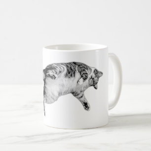 Caneca De Café Sacudir em preto e branco